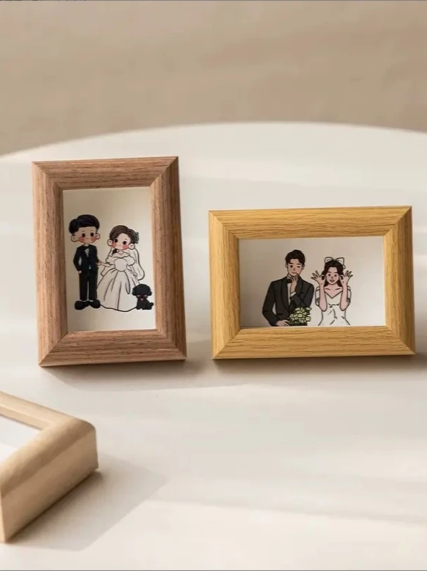 diy百元人像相框增运多金画框摆台人民币装饰画简约立式家居定制