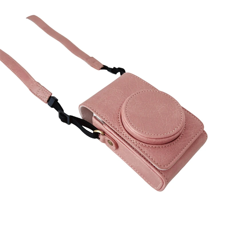 荔枝纹豪华版全包相机皮套适用于佳能/理光/CCD等保护壳相机包