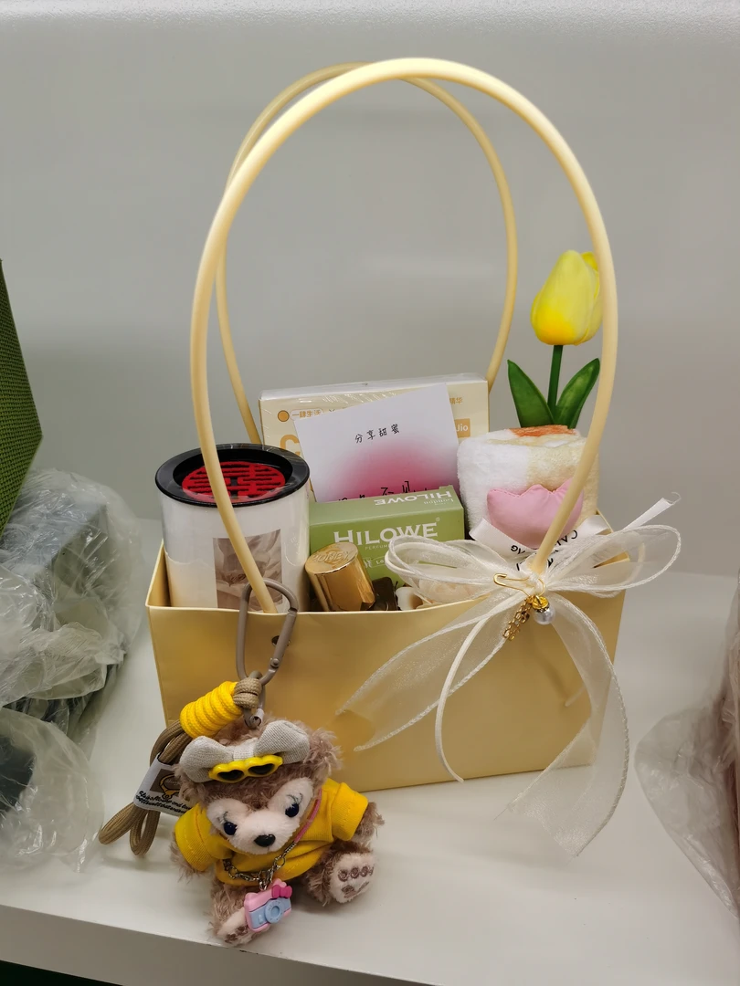 伴娘伴手礼梯形牛皮纸手提袋防水礼品袋