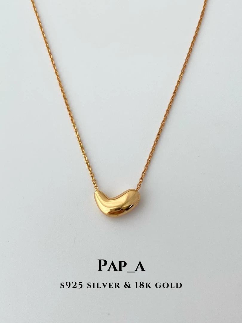 坠链均925银 PAPA·异形爱心项链 | 极简精致 | 链长40+6cm延长链