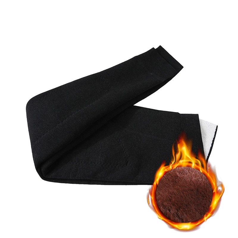 冬季新款保暖裤男加绒加厚高腰棉裤打底护腰护膝高弹大码毛裤绒裤