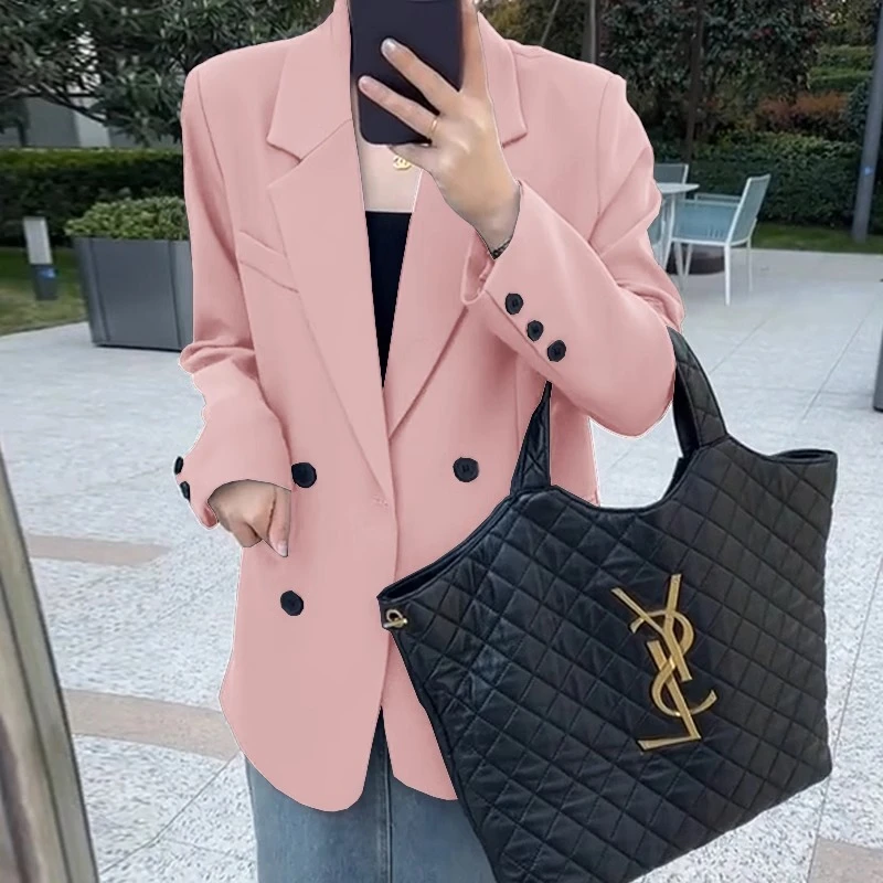 小西装外套女2025年春秋新款韩版时尚气质百搭小个子设计感西服女