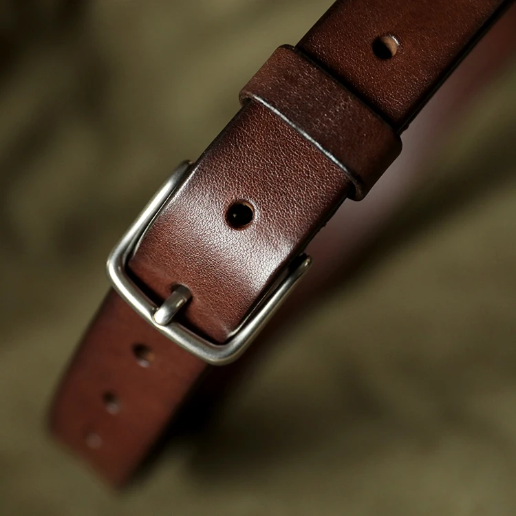 工匠老奴（女款）钛扣+头层牛皮休闲百搭真皮腰带简约女士裤腰带