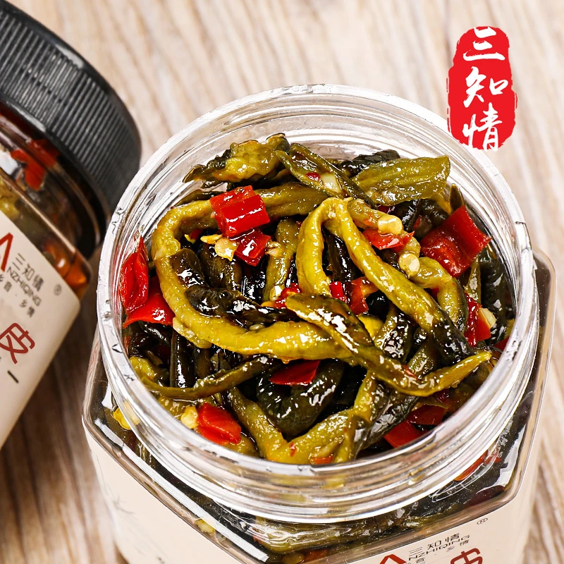 三知情 脆爽黄瓜皮280g/瓶 下酒佐料口感咸香 清香脆爽 地道湘味