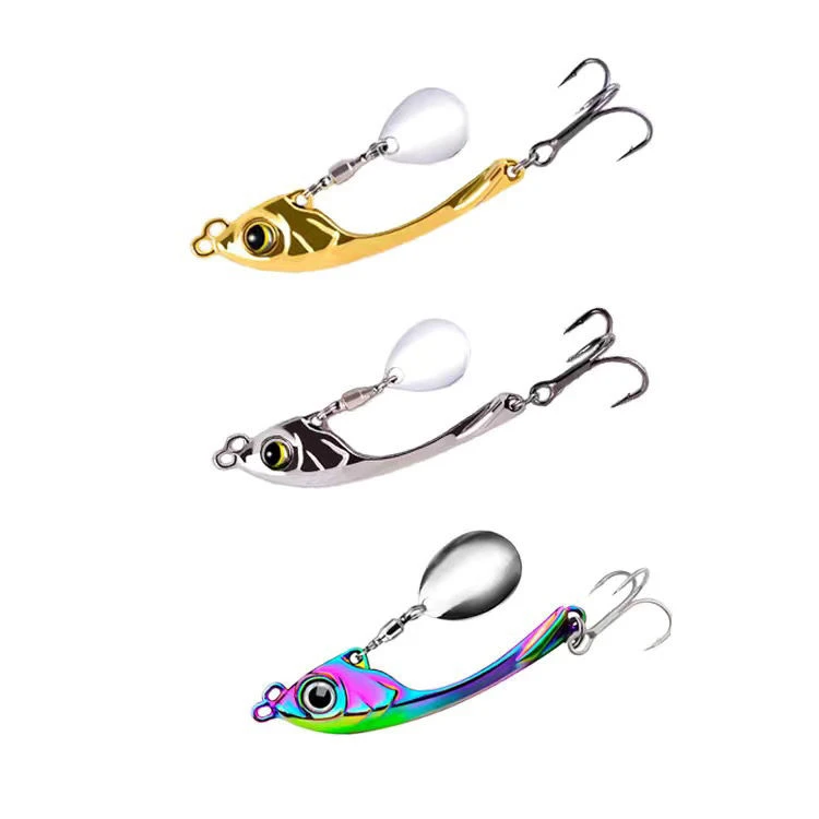 魔术师vib路亚饵旋转亮片远投仿生饵震颤金属玄月VIB全泳层通用