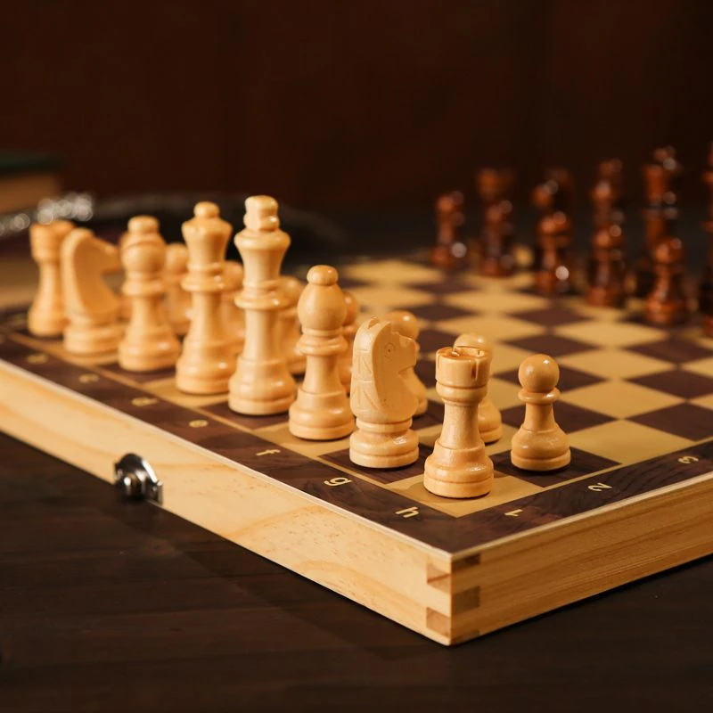 国际象棋实木磁性儿童高档大号折叠棋盘小学生成人比赛专用chess