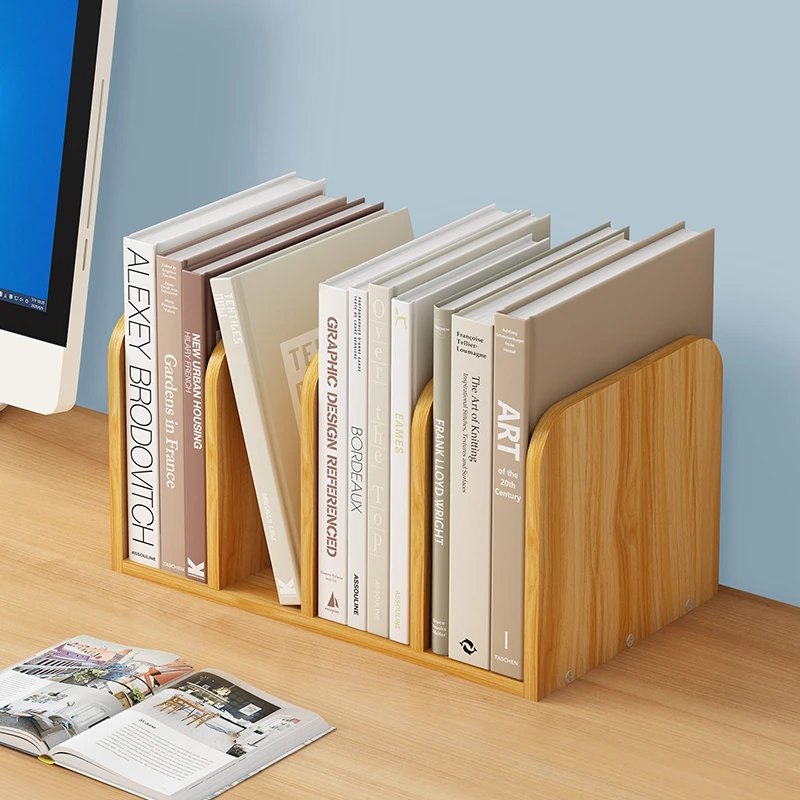 四联桌面收纳书立架书架置物架阅读架书夹固定书本神器学生档案架