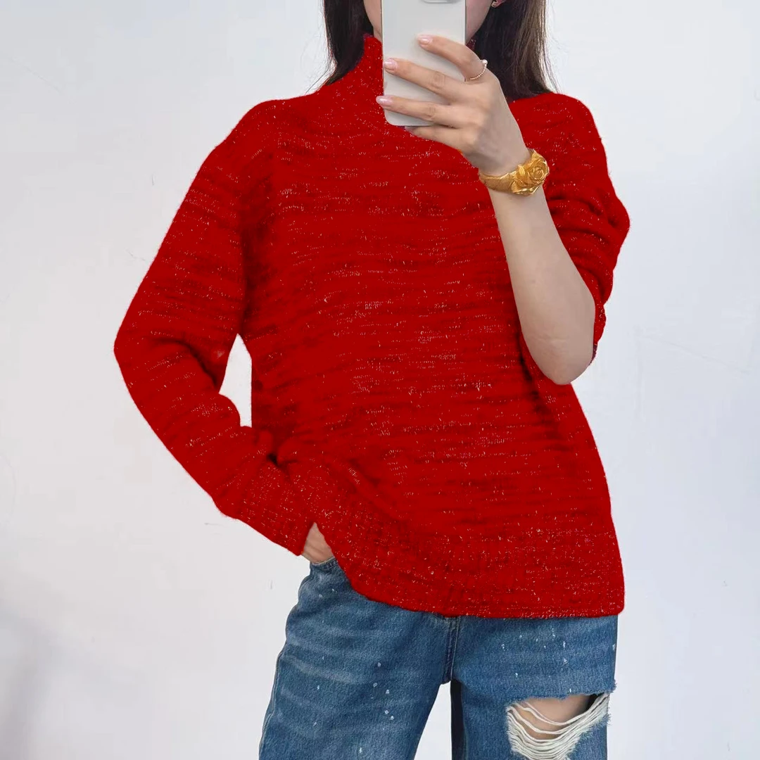 【卡诗米羊绒】22111-1王菲同款二代潮牌时尚女款针织宽松上衣