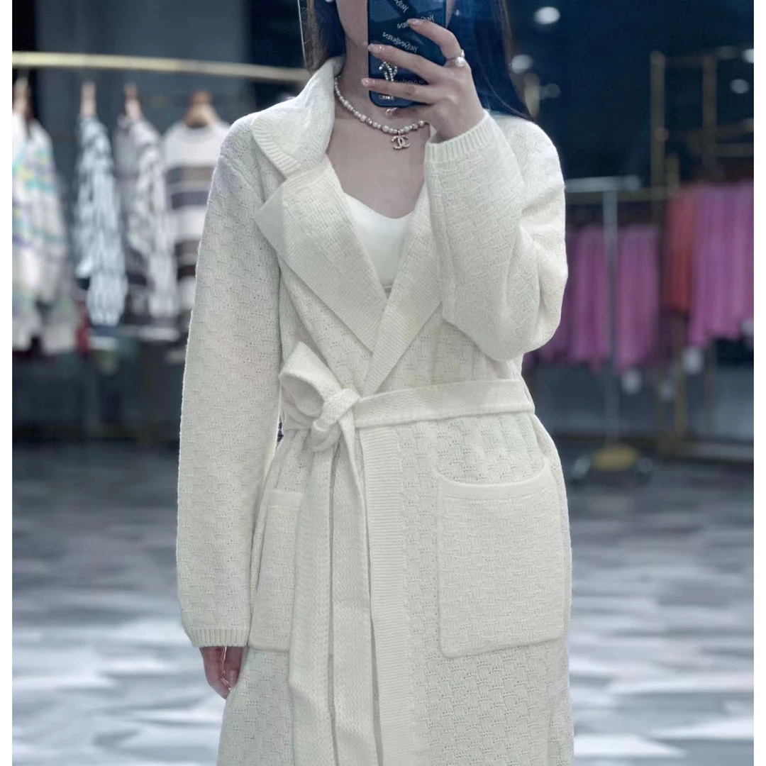 【卡诗米羊绒】26045时尚女款针织宽松慵懒风大衣