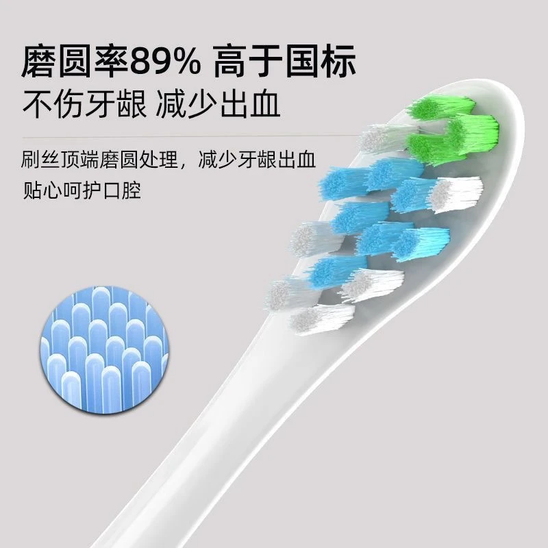 适用罗曼F1电动牙刷清洁刷头软毛护龈替换刷头成人星球刷专配SF01