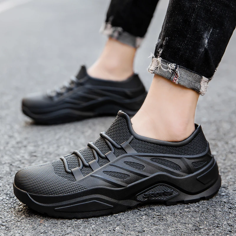 时尚雨鞋男款轻便水鞋男士钓鱼洗车工作厨房防滑硅胶鞋套劳保雨靴