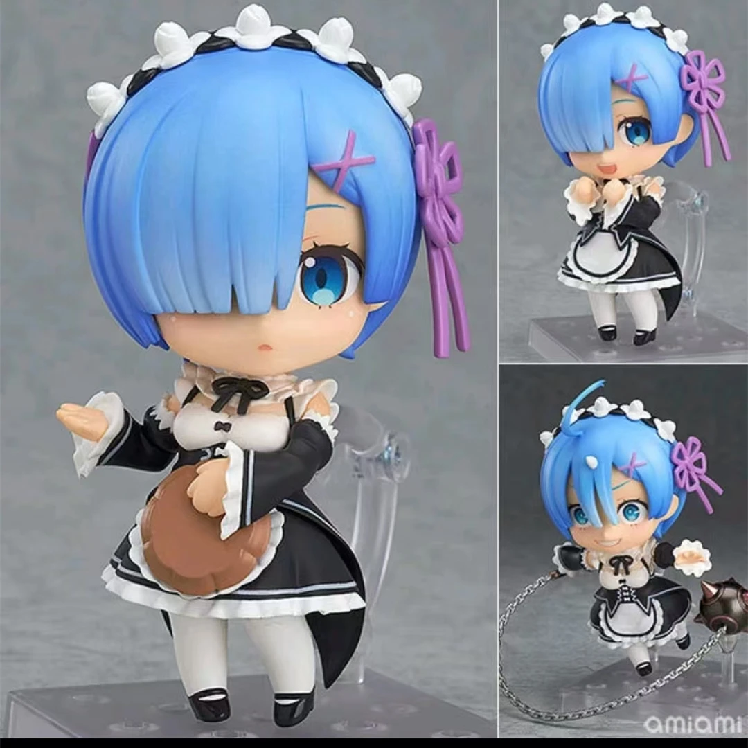 从零开始的异世界生活 Q版黏土人 蕾姆 换脸公仔可动手办模型