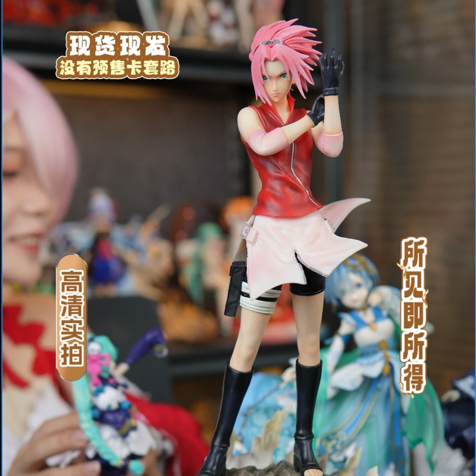 火影 巨浪小樱门神春野樱手办模型摆件动漫GK雕像动漫周边