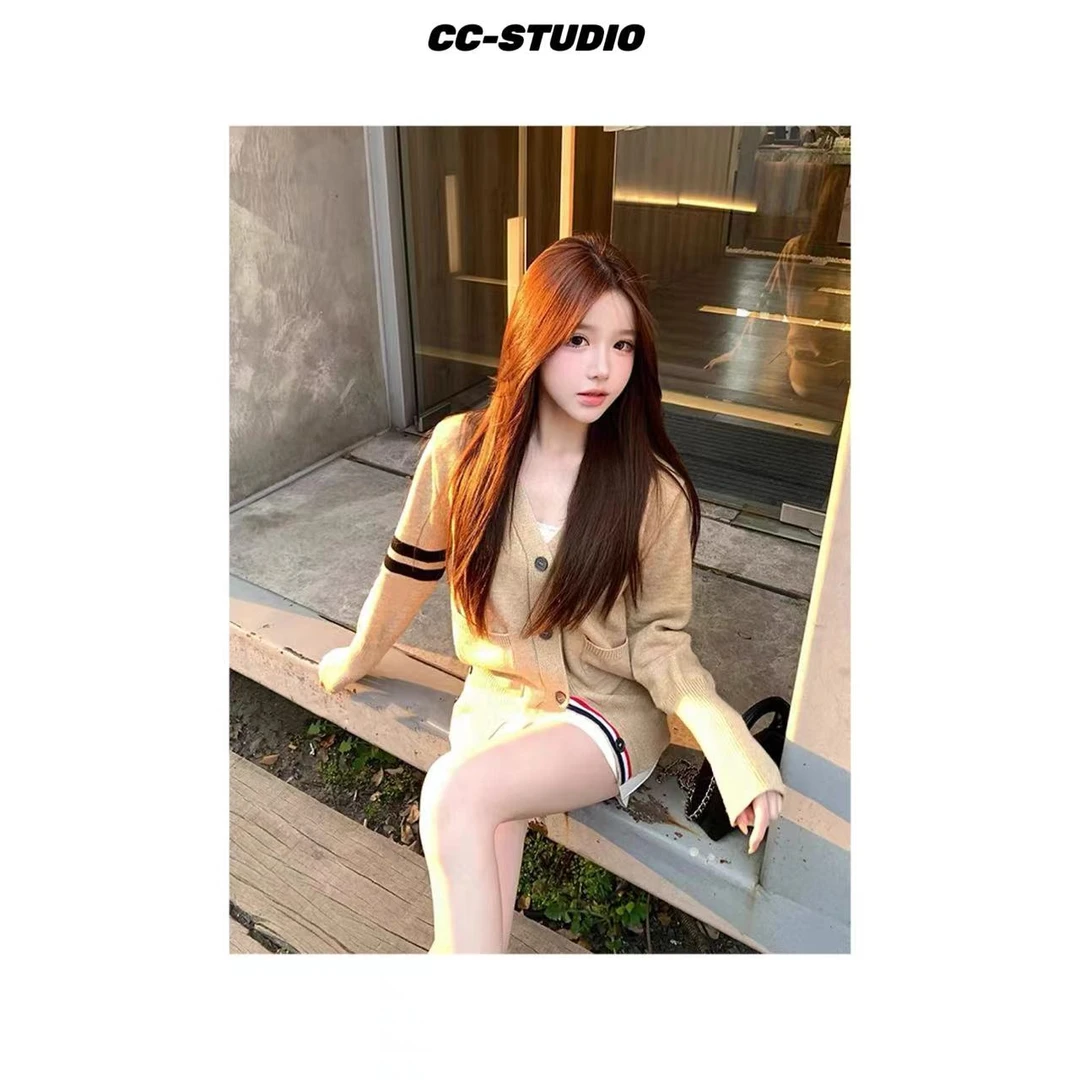 【柏林之冬开衫】毛衣针织衫开衫宽松休闲运动时尚百搭