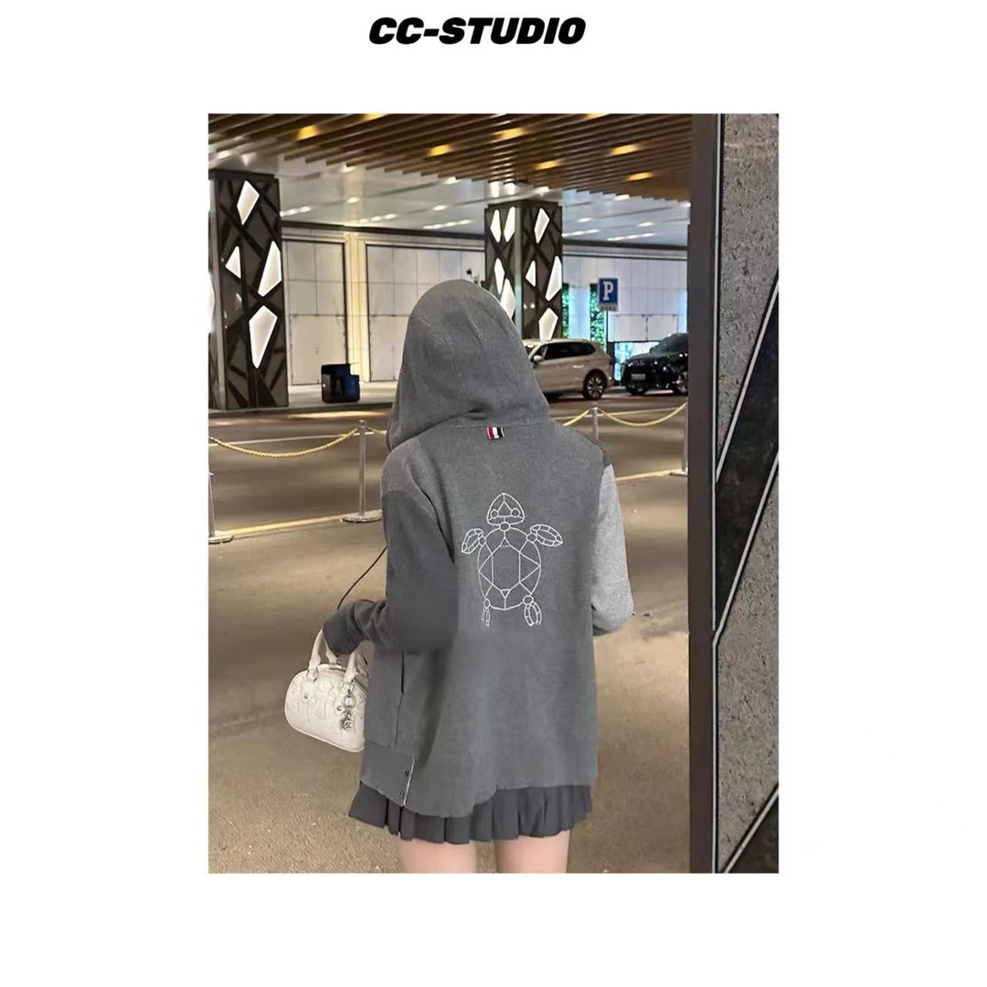 【金钱龟帽衫】时尚秋冬高级休闲开衫帽衫长袖毛衣