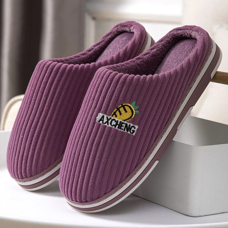 棉拖鞋女厚底冬天棉拖鞋可爱韩版月子鞋居家保暖室内防滑棉拖男士