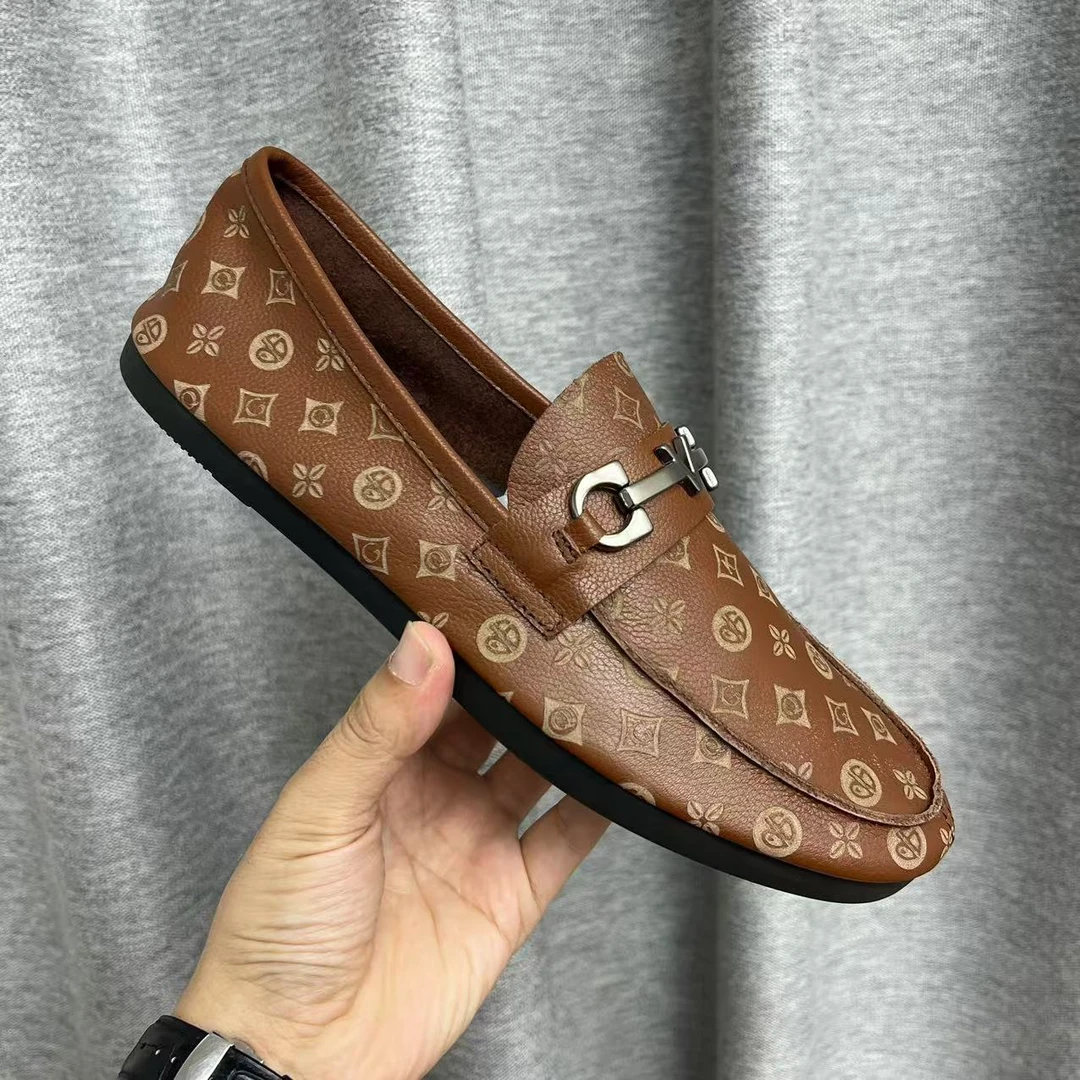 豆豆鞋男士真皮透气休闲皮鞋潮轻便一脚蹬懒人鞋