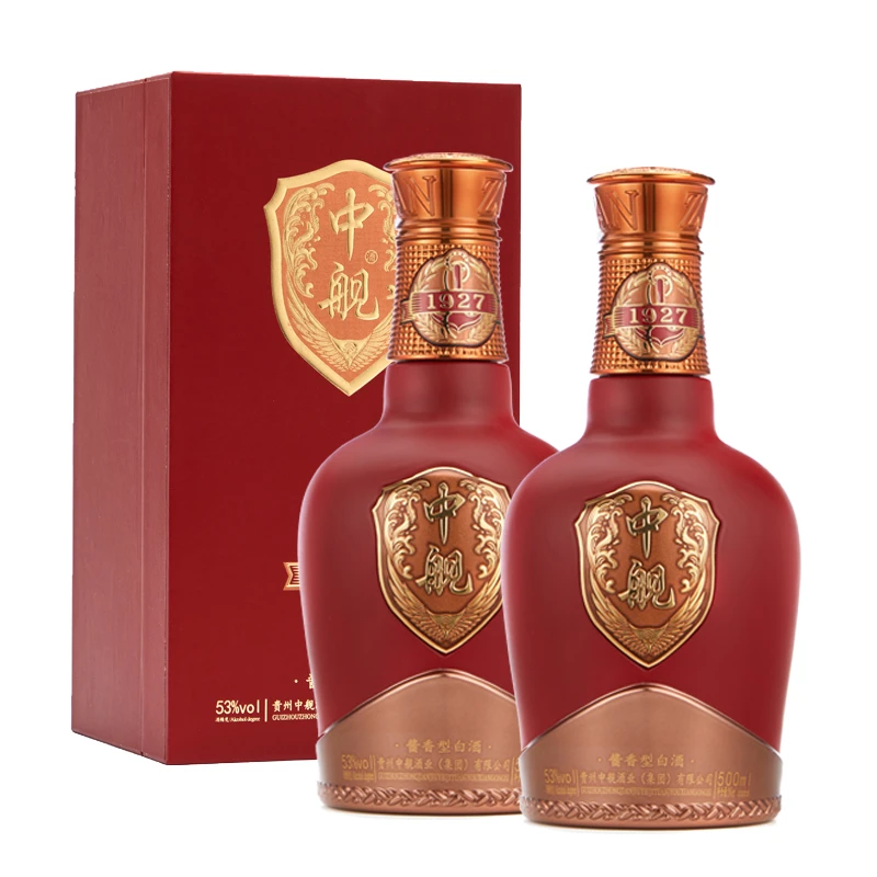 中舰1927酱香酒 酱香型 茅香大曲坤沙珍藏 纯粮食白酒53%Vol500ml