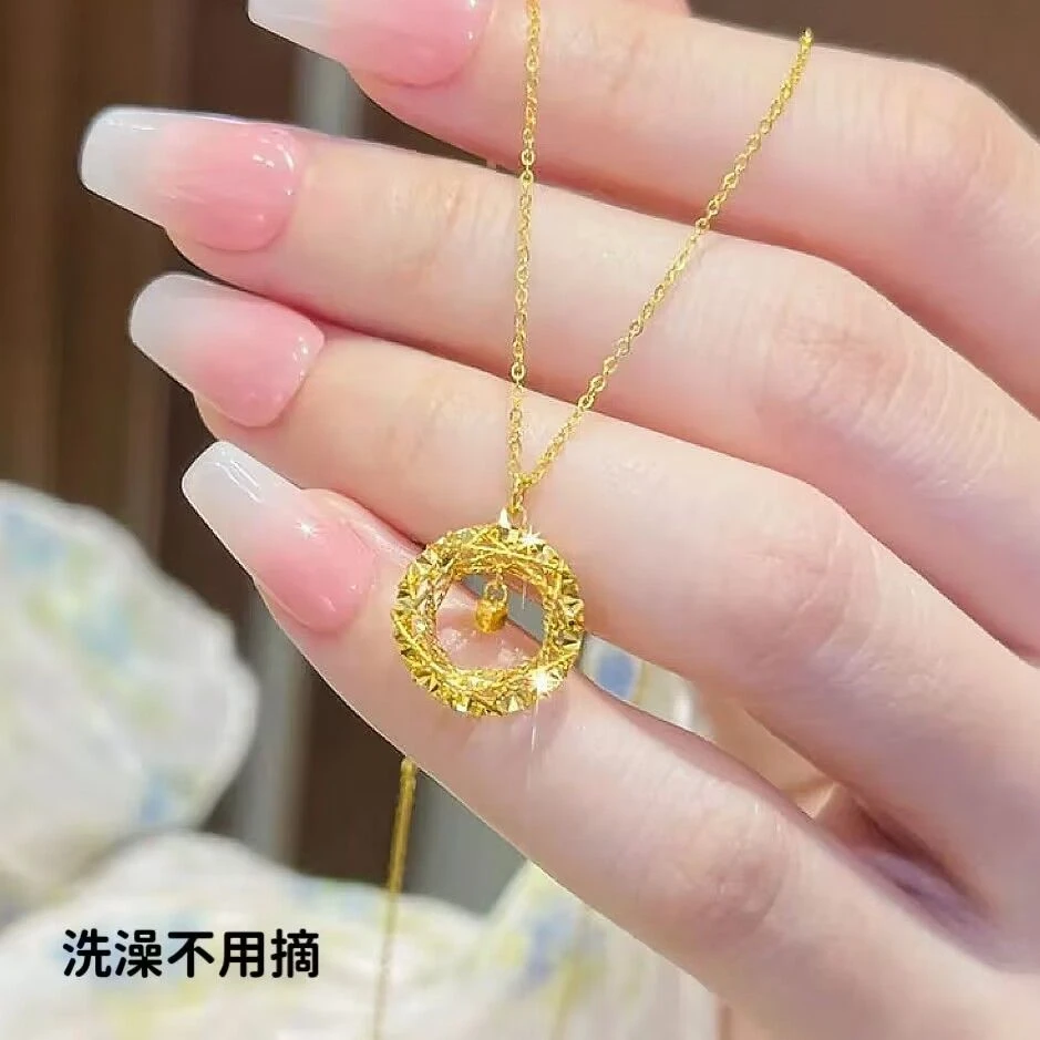 钛钢项链 莫比乌斯环织梦网项链女轻奢时尚小众气质锁骨链不掉色
