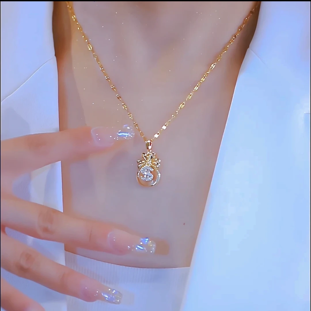 钛钢项链 轻奢时髦好物福袋女满天星可水洗不掉色百搭高级锁骨链