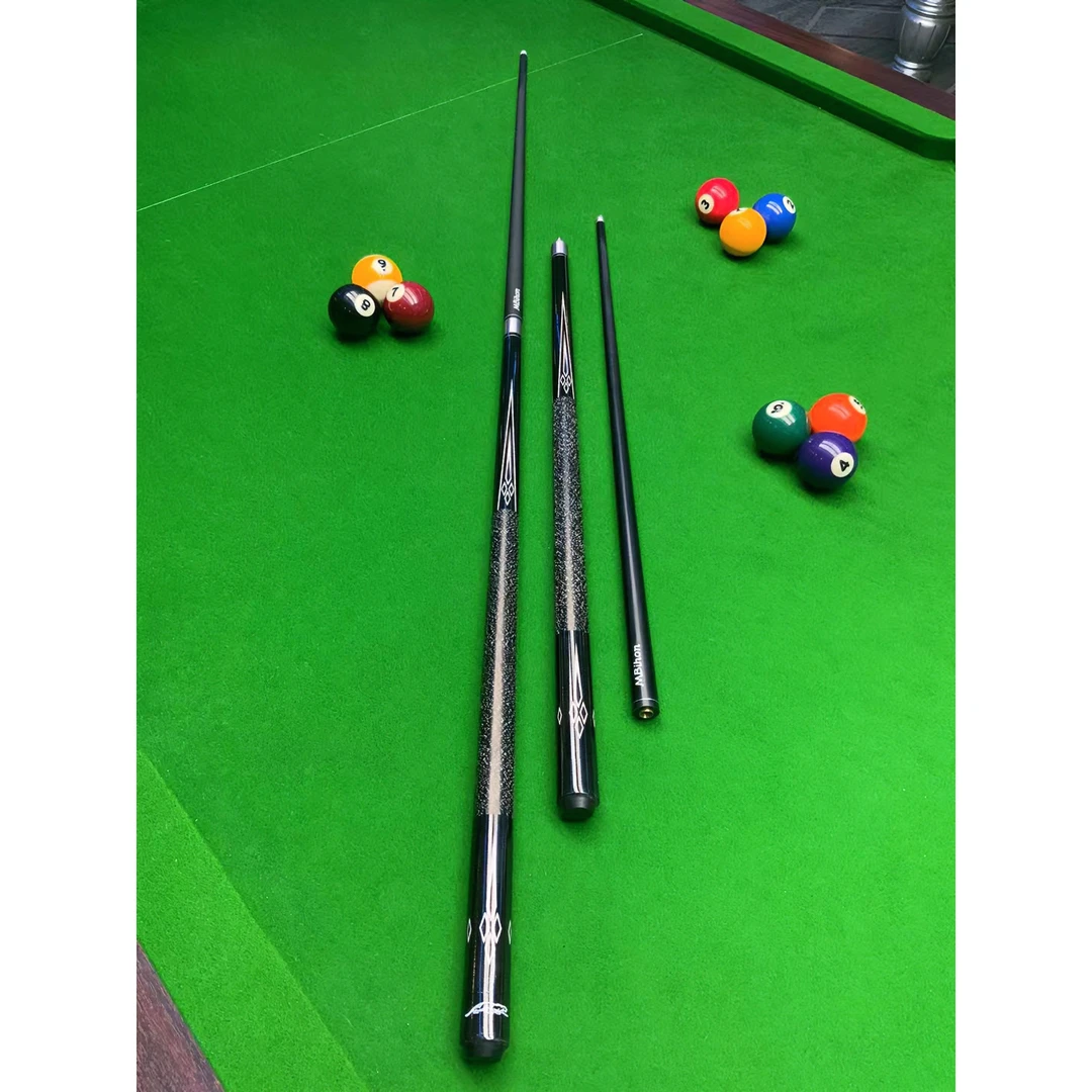 Mbihon桌球杆杆子枫木1/2分体台球杆中式专业九球斯诺克大头杆