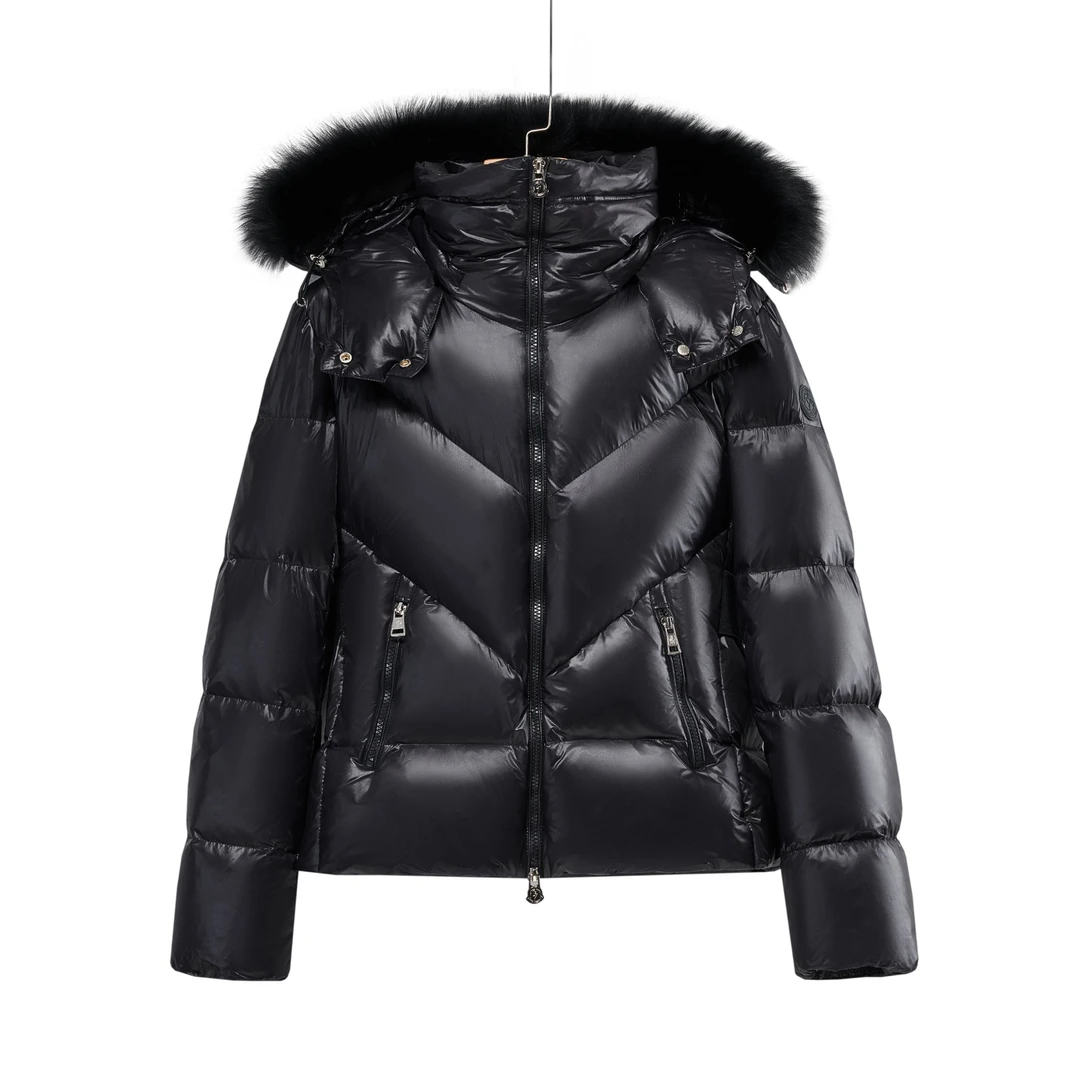 皮草连帽收腰羽绒服外套995