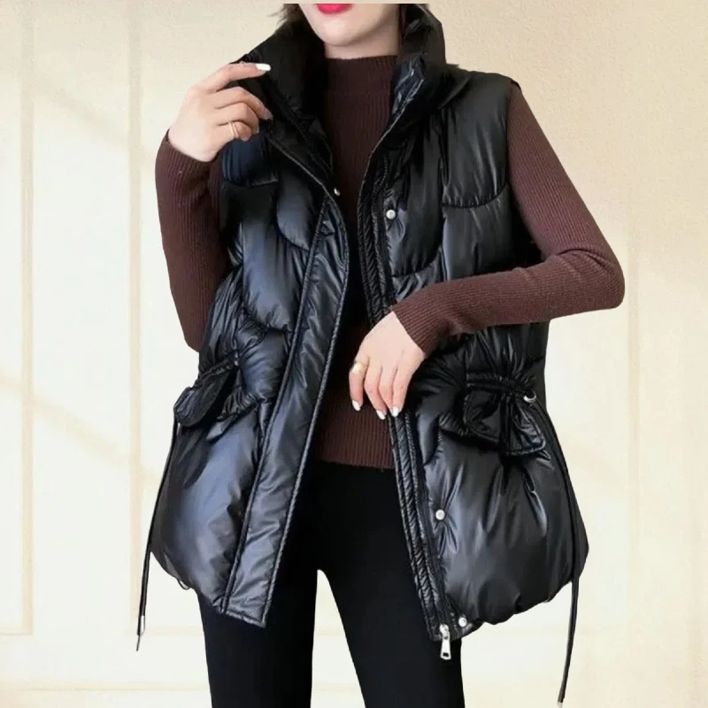 【热销马夹】秋冬新款时尚百搭网红棉马甲女士外穿宽松洋气马夹外套