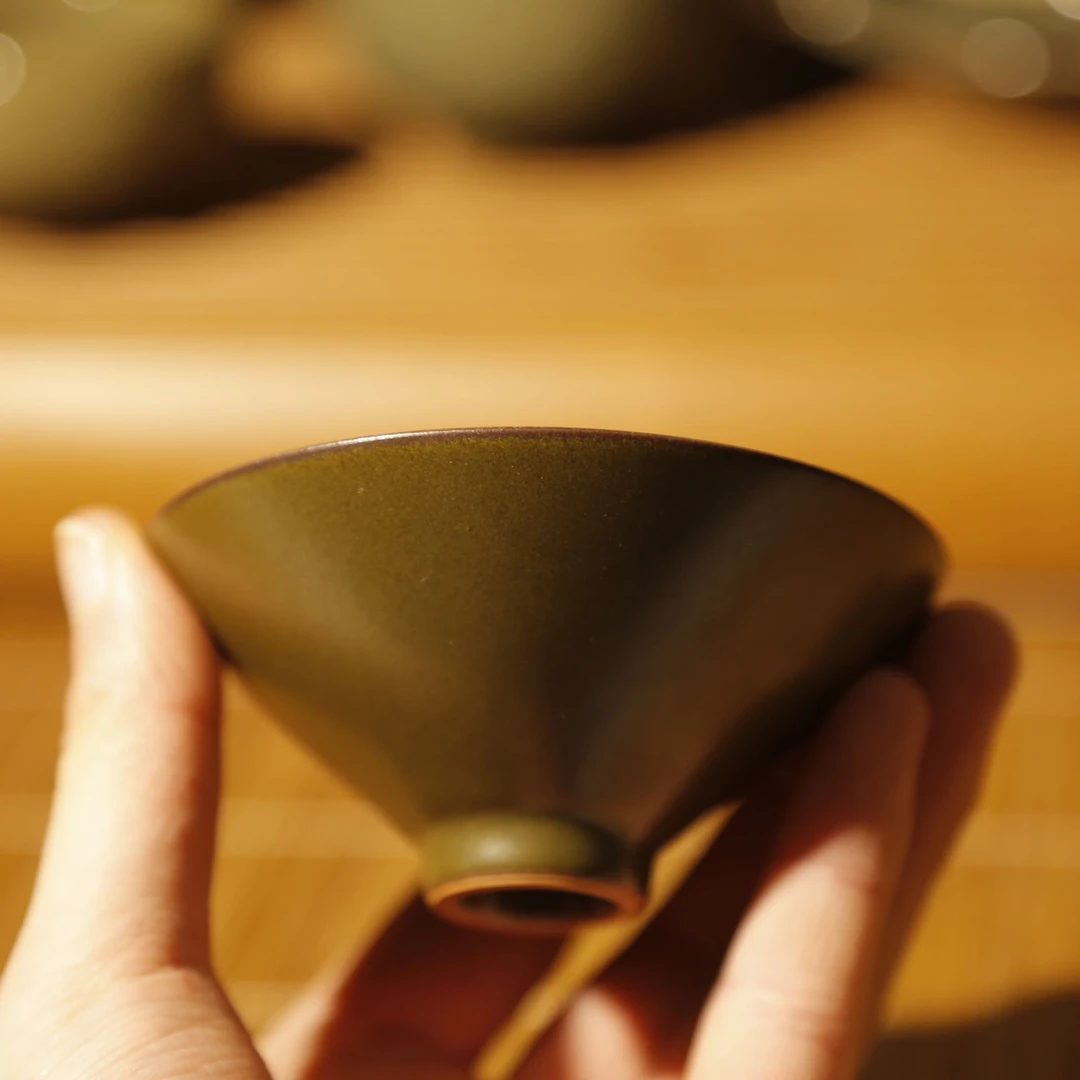 耀州窑—茶叶末釉斗笠