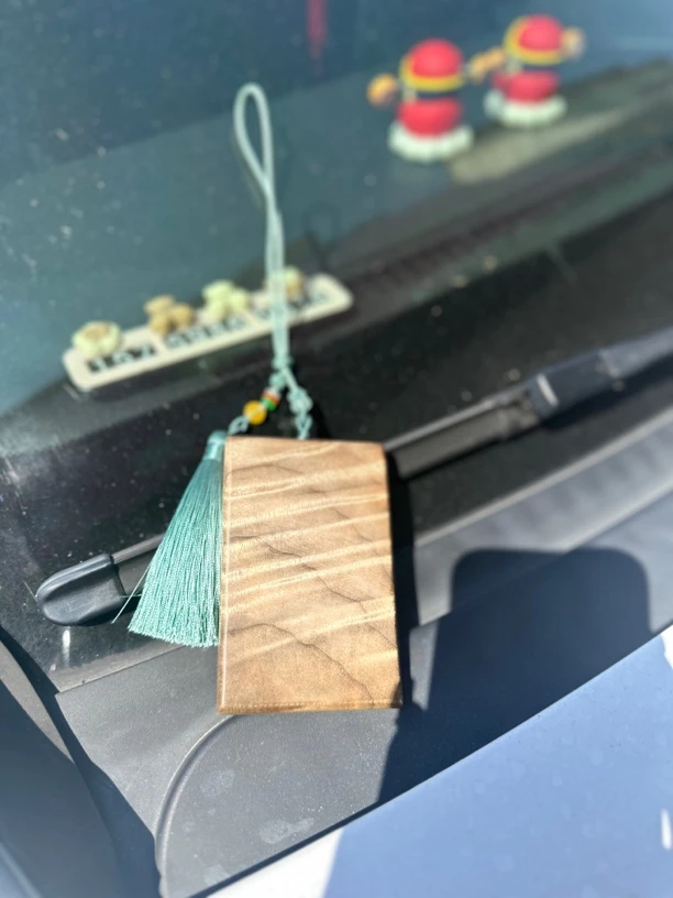 金丝楠小叶桢楠无事牌车载挂件