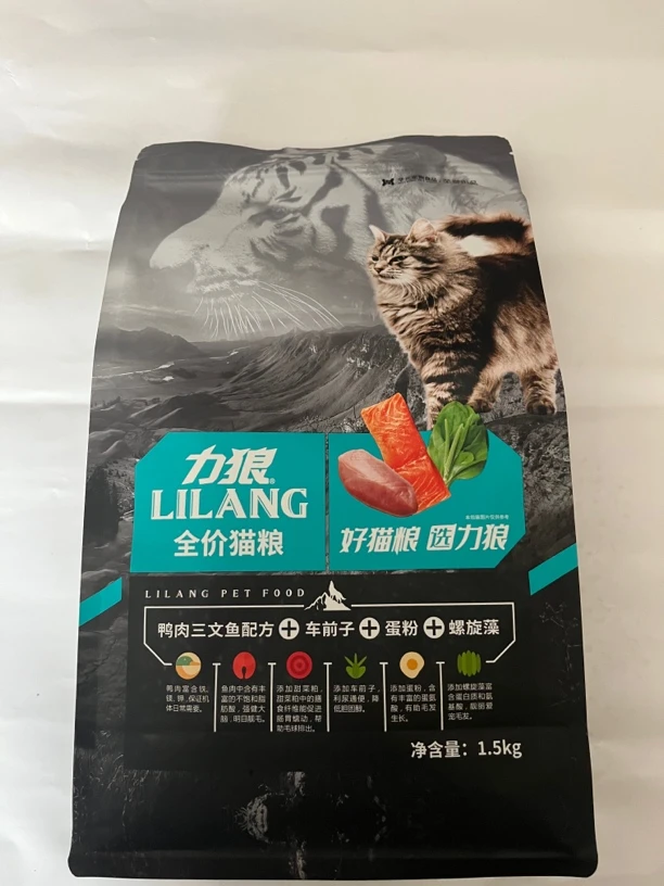 力狼全价鸭肉三文鱼配方1.5kg猫粮