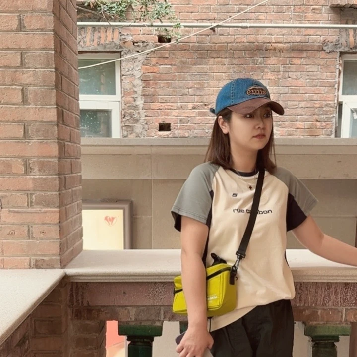 【越林外贸】-拼色YL城市百搭休闲短袖T恤1507