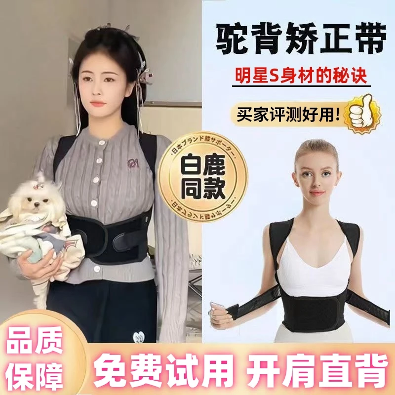 【白鹿同款】矫姿带驼背矫正带成人护腰开肩美背带背部矫正驼背神器