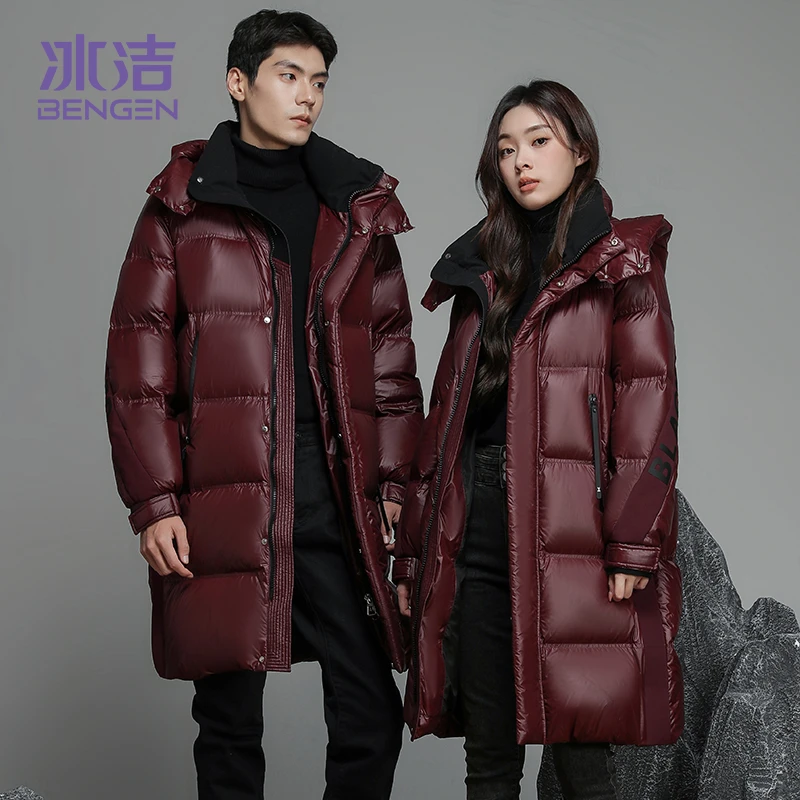 BENGEN/冰洁冬季新款保暖羽绒服男女同款时尚外套户外运动037