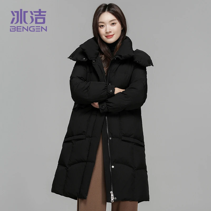 冬季户外女士加厚保暖连帽时尚休闲羽绒服外套WY046.Q