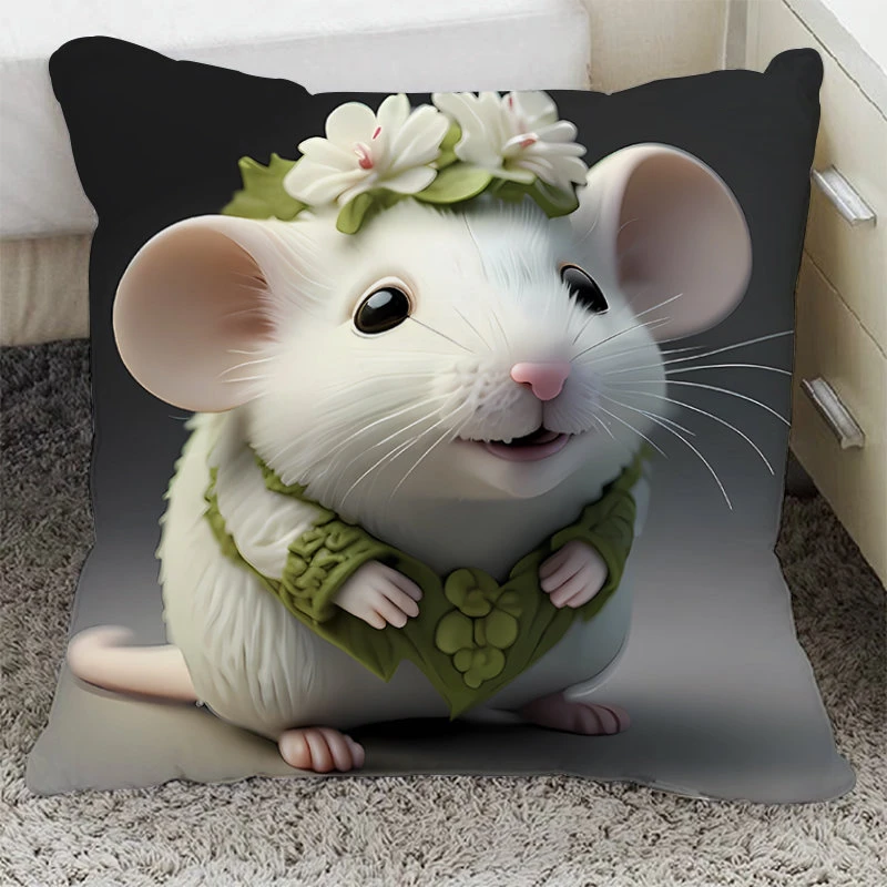 生肖单面抱枕卡通萌宠枕头朋友闺蜜生日礼物宿舍卧室车载沙发靠枕