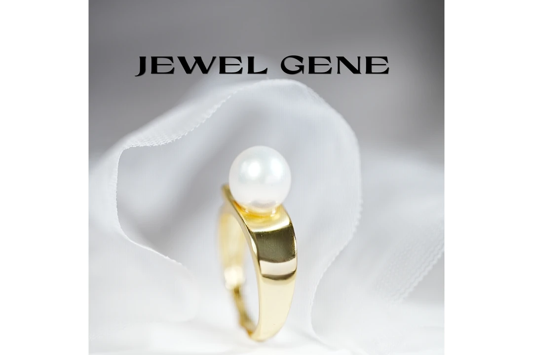 珠记珠宝 天然海水AKOYA珍珠戒指S925银极光9-10mm