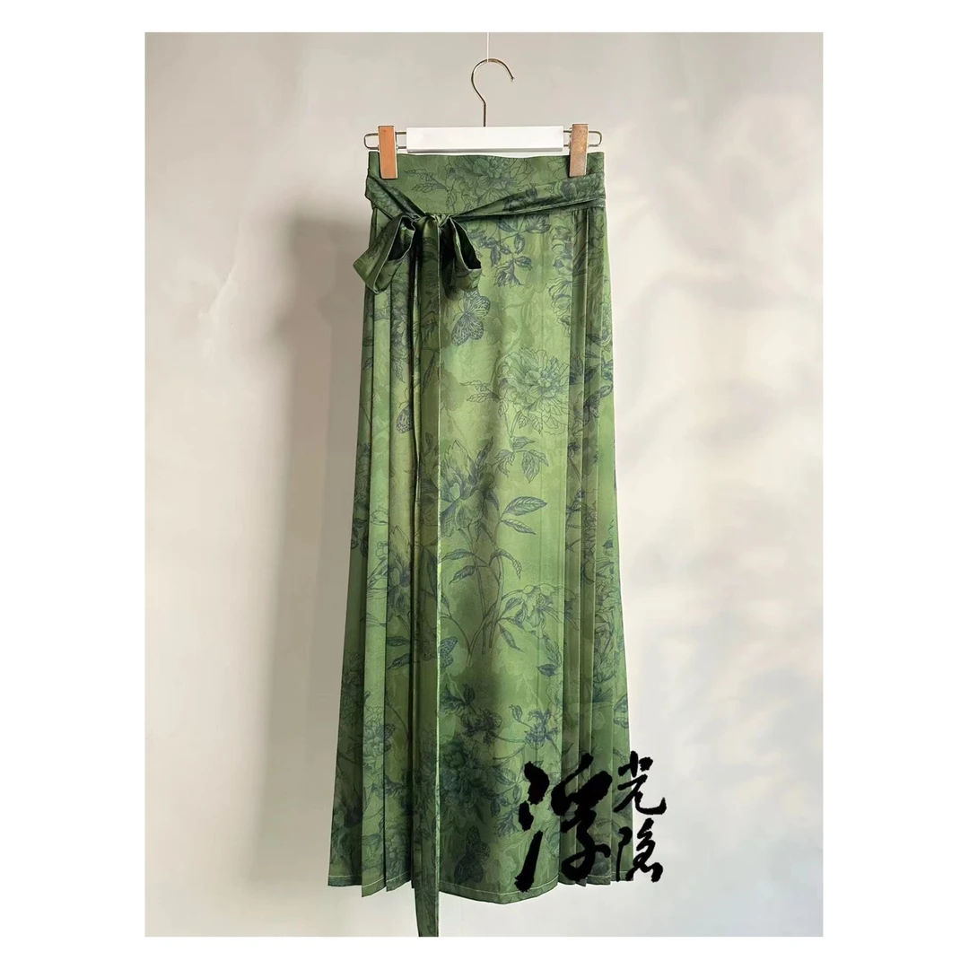 知禾【翠隐】复古马面裙