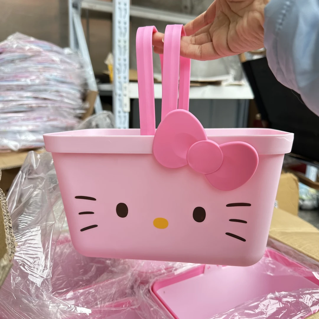 Kitty日单塑料手提篮子
