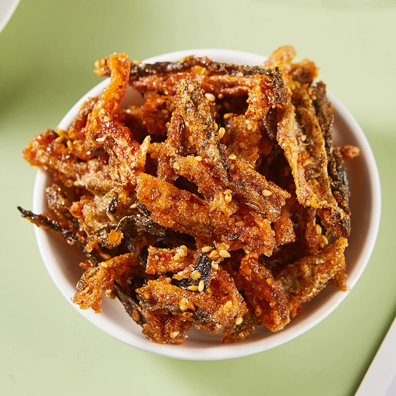 金鲤桥 香辣味鱼皮 烧烤味 孜然味鱼皮 即食小吃 休闲零食