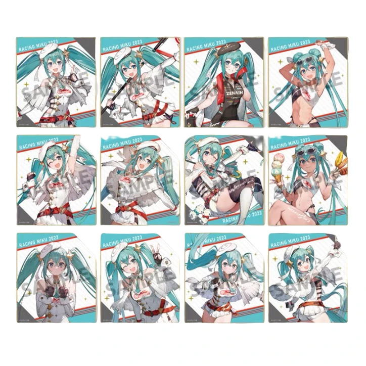 hobbystock 初音未来赛车色纸 2023 MIKU周边徽章色纸亚克力立牌