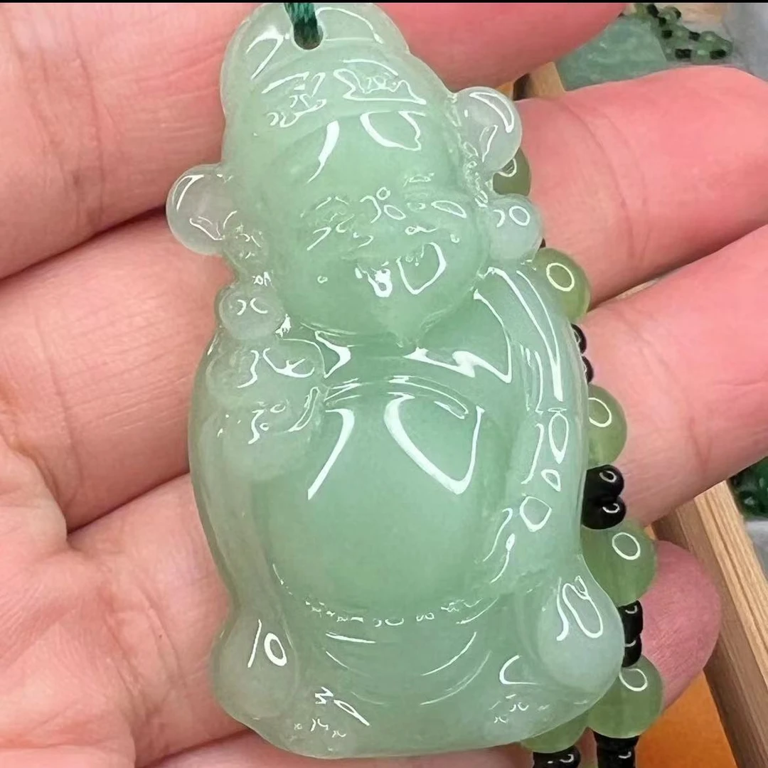 浅绿色开心小财神