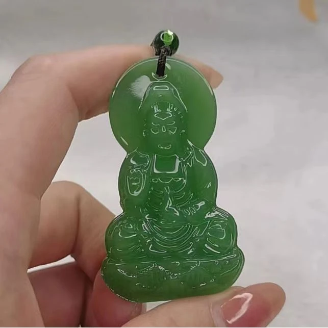 深绿色双面滴水观音