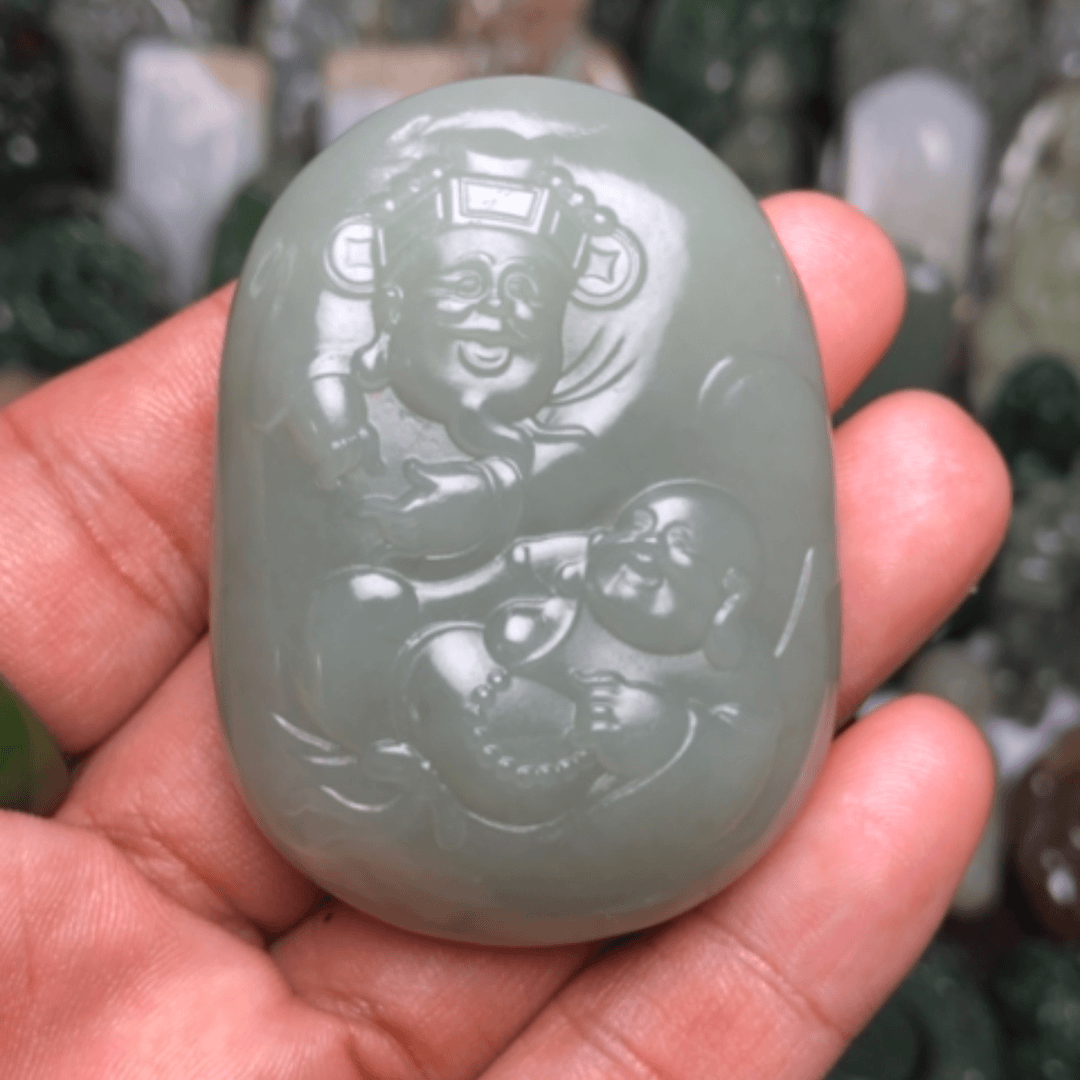 【闪购商品】和田玉挂件未镶嵌姜*哥