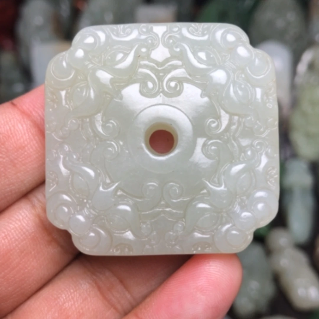 【闪购商品】和田玉挂件未镶嵌风**淡