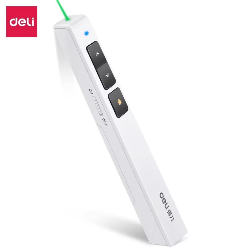 得力2802G激光ppt翻页笔无线演示器教师教学用液晶显示屏
