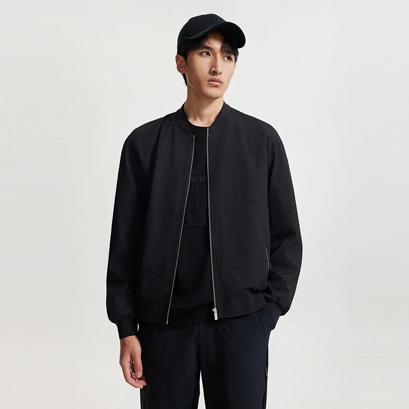 【商场同款】卡宾男装 高级感LOGO章仔夹克外套秋冬新款宽松长袖