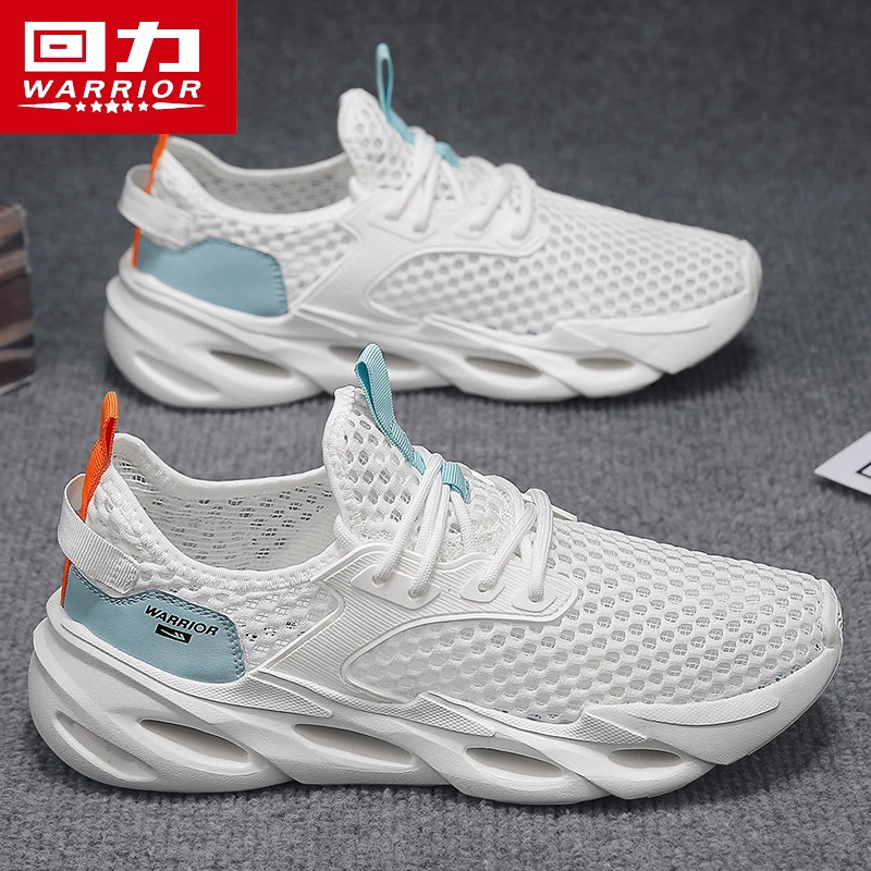 回力男鞋网鞋夏季2024新款透气网面百搭厚底休闲镂空轻便运动潮鞋