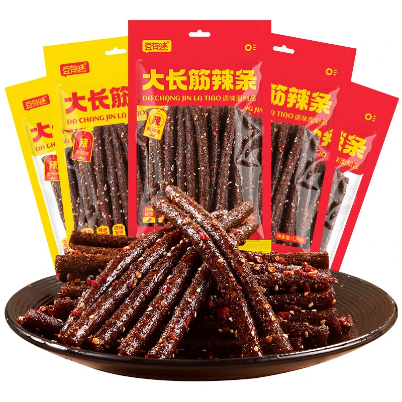 【9·9发3大包】豆有味大长筋辣条125g网红经典8090怀旧校园儿时零食