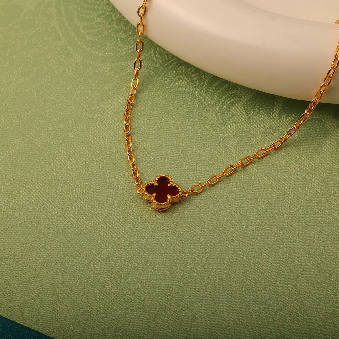 足银手链 红单花手链时尚百搭气质轻奢