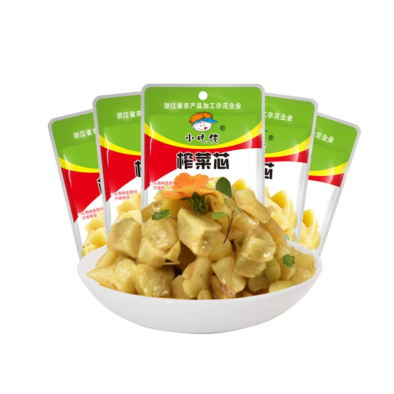 小吃佬榨菜60g下饭菜开胃菜素食佐餐咸菜酱菜懒人拌饭神器榨菜芯